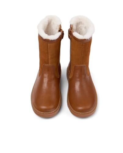 Camper Kids Girls Zip/Medium Elastic, Brown 003, 12 Little Kid4