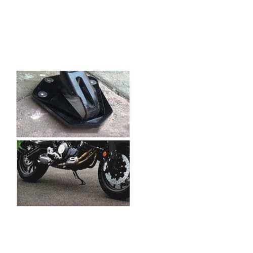 Plaque support béquille moto aluminium élargit la surface d'appui - 5