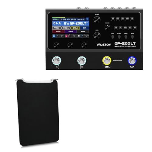 BoxWave Case Compatible with Valeton GP-200LT - SlipSuit, Soft Slim Neoprene Pouch Protective Case Cover - Jet Black