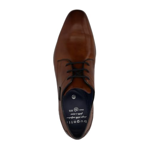 bugatti Herren Businessschuhe, Männer Business Schnürer,Office,büro,Freizeit,Schnuerschuhe,Schnuerer,straßenschuhe,Cognac (6300)… – Ansicht 6
