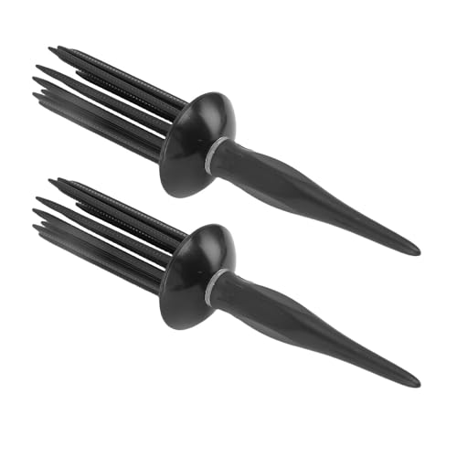 Chiyyak Peine Rizador, Herramienta de Peinado Esponjoso para Cabello Rizado, 2 uds. Con 17 Dientes Redondeados, Puntiaguda, Diseño Portátil