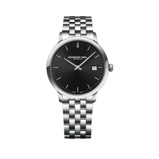 Raymond Weil Reloj Toccata para hombre – 5485 – 20001 – Redondo – Cuarzo, Negro , Boite 39 mm, pulsera