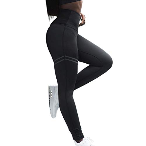 Dragon Honor® Women High Waist Anti-Cellulite Compression Slim Leggings (XL, Black)