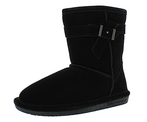 BEARPAW Youth Boshie Multiple Colors | Youth's Boot Classic Suede | Kid's Slip On Boot | Comfortable Winter Boot