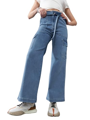 Image of Dolce Crudo High Rise Wide Leg Jeans for Women