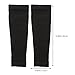 Mikikit 1Pair Calf Compression Sleeves for Men Women Skin Friendly Ice Calf Socks for Basketball Soccer Running and Cycling