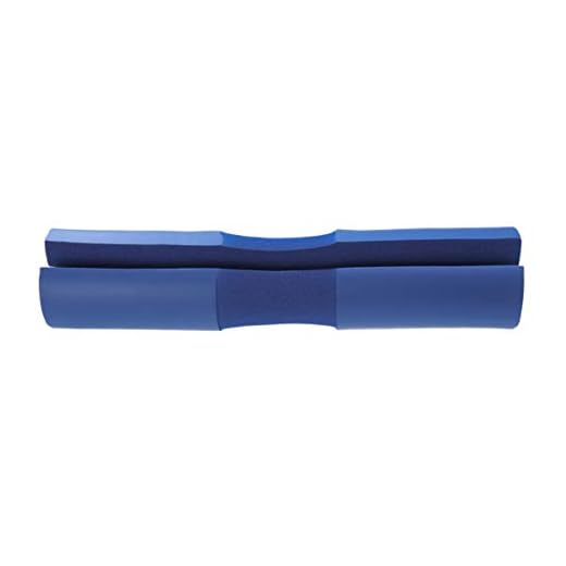 VICASKY Skivstång knäböj fitness hantel nacke axel kudde knäböj stång hals dyna träning tyngdlyftning kudde för lungor och höfttryck blå 42. 5 x 9 cm