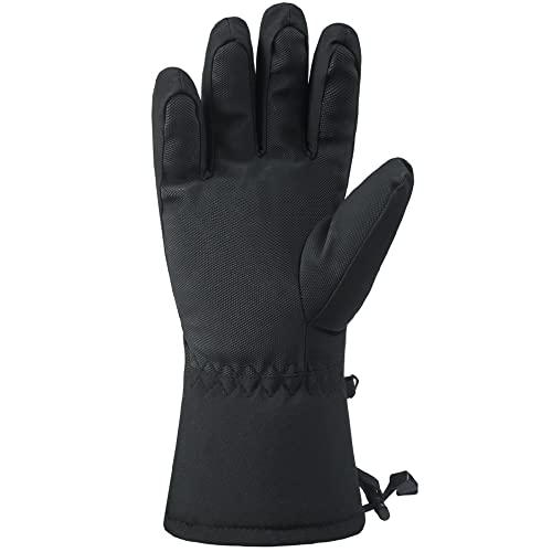 Alpine Swiss Mens Waterproof Gauntlet Snow Ski Gloves Winter Sport Snowboarding Windproof Warm 3M Thinsulate BLK XL by Alpine Swiss - Image 6