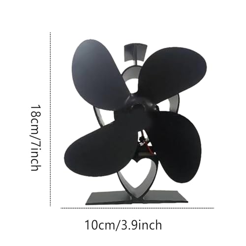 Ventilateur de cheminée pour poêle afin de diffuser la chaleur stagnante