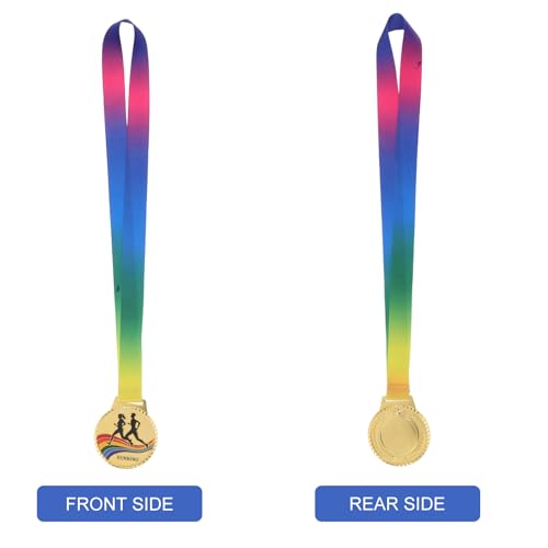 Medallas para Competiciones de Atletismo y Eventos de Maratón Juego de Medallas de Oro Plata Bronce 3