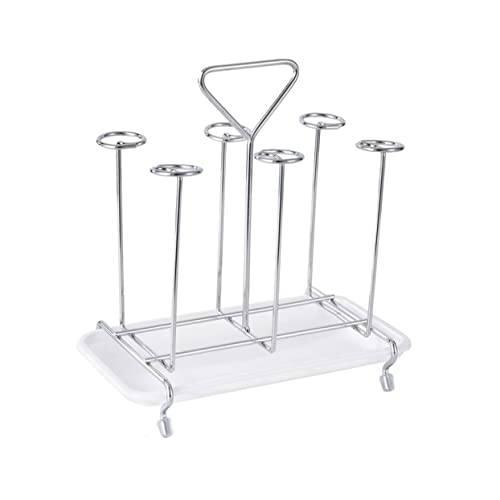 AUTSUPPL Cup Hanging Organizer Iron Mug Stand Holder Fast Draining Rack for Drying Glasses and Mugs Stylish Kitchen Shelf for Home Organization and Storage