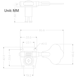 KESHUO 4-in-Line Open Gear Bass Tuners Tuning Pegs Clés Mécaniques Ensemble, Chrome (4 Pièces) Tuner Mécaniques Boutons - Les Beatles, Paul McCartney, John Lennon, RIngo Starr, George Harrison KESHUO 4-in-Line Open Gear Bass Tuners Tuning Pegs Clés Mécaniques Ensemble, Chrome (4 Pièces) Tuner Mécaniques Boutons – Image 2