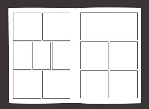 Blank Comic Book: Variety Of Templates, 2-9 Panel Layouts, Draw Your Own Comics #TOP6