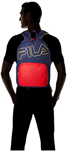Mochila Outline, FILA, Unissex, Marinho/Vermelho/Amarelo, U