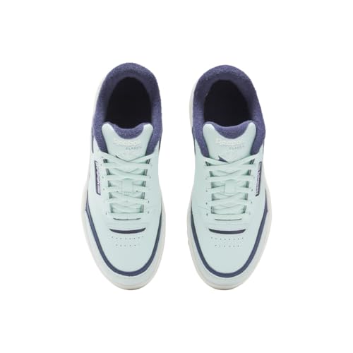 Image of Reebok Kid's Club C Extra Sneaker, Glitch Aqua /Twilight Purple /Chalk, Big Kid 6.5