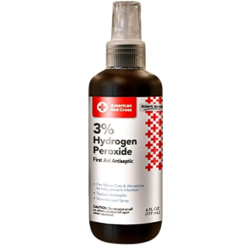 American Red Cross 3% Hydrogen Peroxide - 97% Water - Topical Antiseptic Spray for Cleansing Minor Cut, Scrape, Injury - Mini Portable Non-Aerosol Bottle - Travel, Home Essential - 6oz image 5