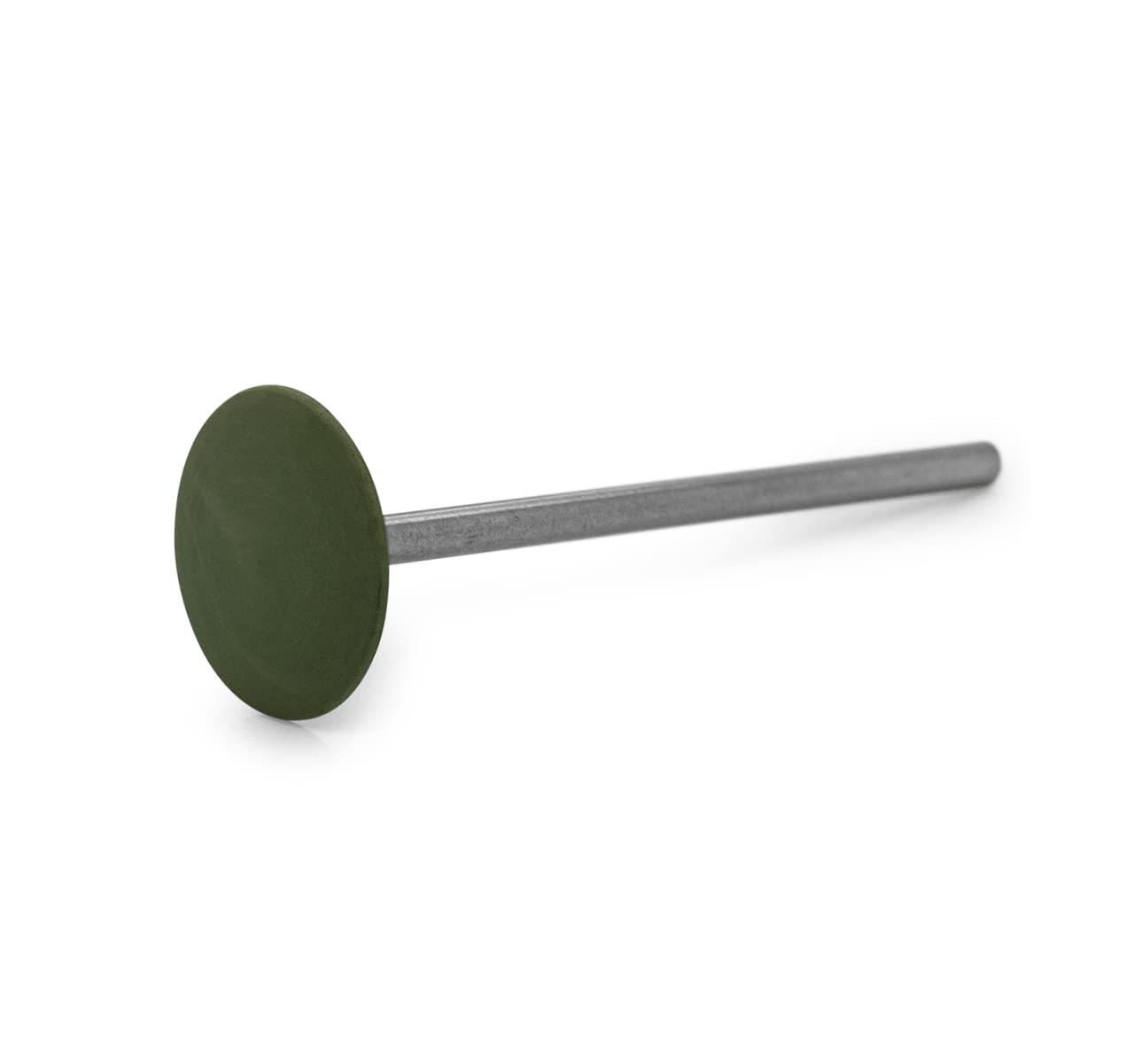 BUZZUFY Polisher Eveflex fine Silicon Carbide Green, Lens, Ø 14,5 x 2,5 mm, Very Soft, Grain fine, HP-Shank Polish Tool