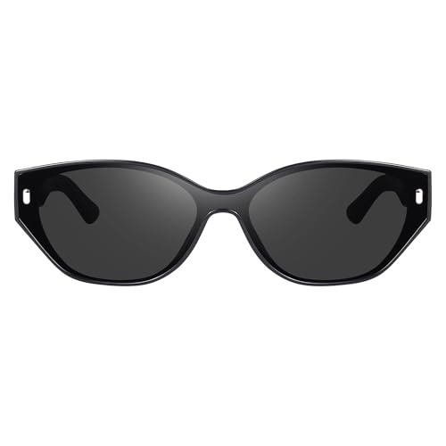 Image of IFLASH Retro Oval Cat Eye Sunglasses for Women Y2k Trendy Narrow Sunnies Designer Sun Glasses