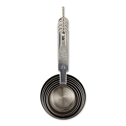 Rsvp International Endurance Stainless Steel Measuring Cups, Set Of 7 | 1/8 Cup To 1 Cup Measurements | Nest For Easy Storage | Dishwasher Safe | Dry Or Liquid | Baking Or Cooking #TOP1