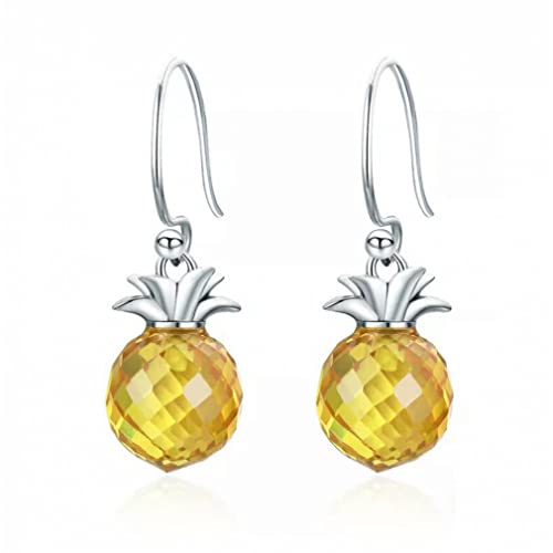 Boucles d'oreilles pendantes en argent sterling et cristal éclatant