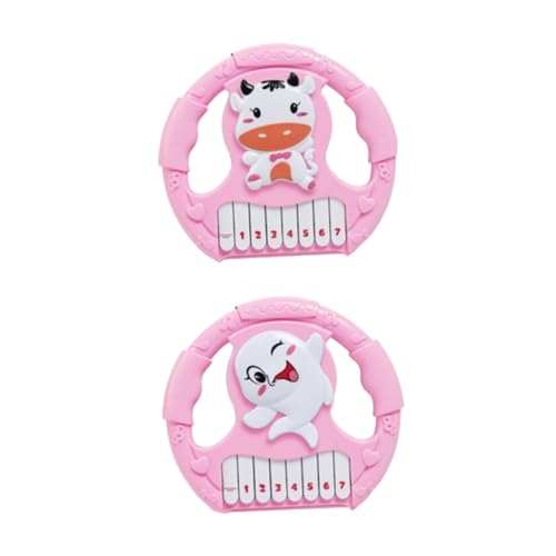MUSISALY 2個子供用電子オルガン おもちゃキーボード 音楽玩具 幼児向け早期教育ピアノ ベビー楽器玩具 視覚と聴覚の発達をサポート
