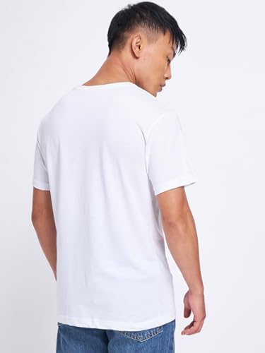 Image of Bewakoof Men's Printed 100% Cotton T-Shirt - Regular Fit, Round Neck, Half Sleeves