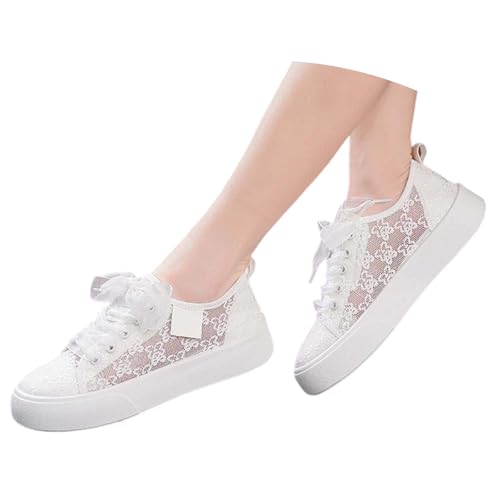 Chaussures de loisirs femme brodées | Basket de marche et sport élégante