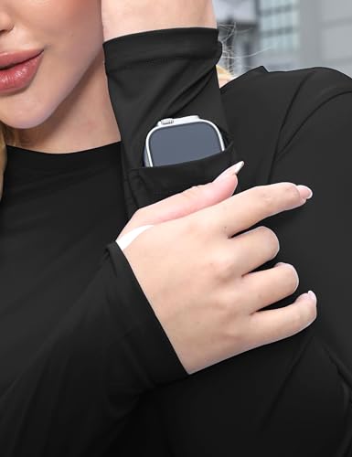 Women's Sun Shirts UPF 50+ Protection Shirts Rash Guard Long Sleeve Sun SPF Workout Tops Shirt for Swim Beach Running4