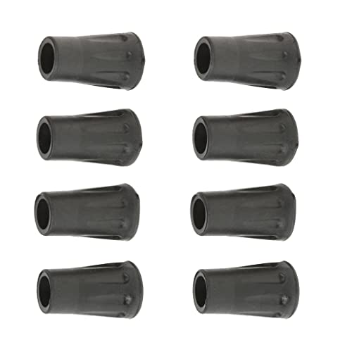 CALANDIS™ 8Pcs Replacement Rubber Ends Tips Walking Trekking Stick Pole Protector 4Cm | Walking & Trekking Sticks | Hiking Gear | & Hiking | Outdoor Sports