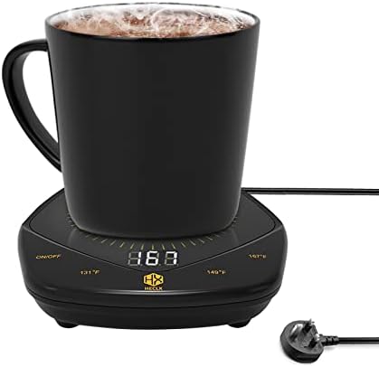 Mug Warmer Cup Warmer for Desk Coffee Warmer with 3 Adjustable Temperature Setting, 25 watt Electric Beverage Warmer With 3 Temperature 131 149 to 167 for Coffee Tea Water Milk