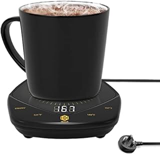 Mug Warmer Cup Warmer for Desk Coffee Warmer with 3 Adjustable Temperature Setting, 25 watt Electric Beverage Warmer With 3 Temperature 131 149 to 167 for Coffee Tea Water Milk