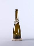  Wein Windlicht # 1 Antikgrün, kurze Flasche