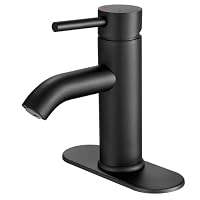 Comllen Gefäß-Wasserhahn Schwarz – Moderner Einhandgriff Für Waschbecken Mit Lieferumfang