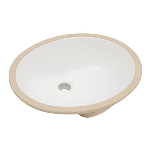 Sarlai Ovales Keramik-Ausgussbecken 45,7 x 38,1 cm