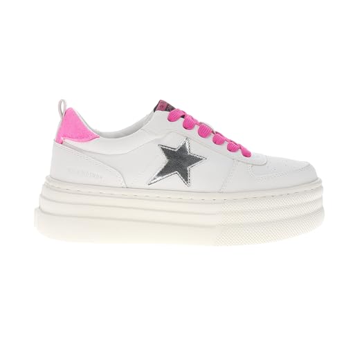 VINTAGE HAVANA Womens Hunter Metallic Platform Lace Up Sneakers Shoes Casual - Pink