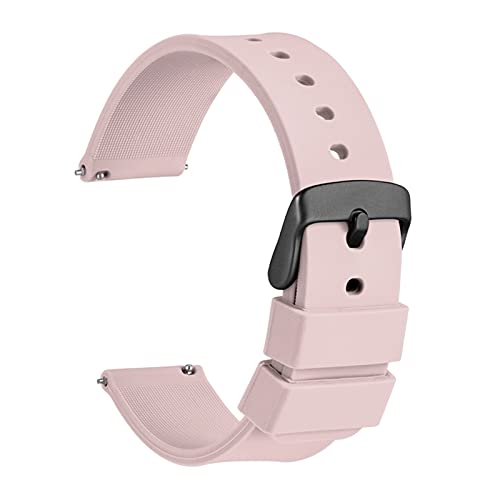 Bracelet sport 20mm NASUNJIA en caoutchouc étanche pour homme et femme