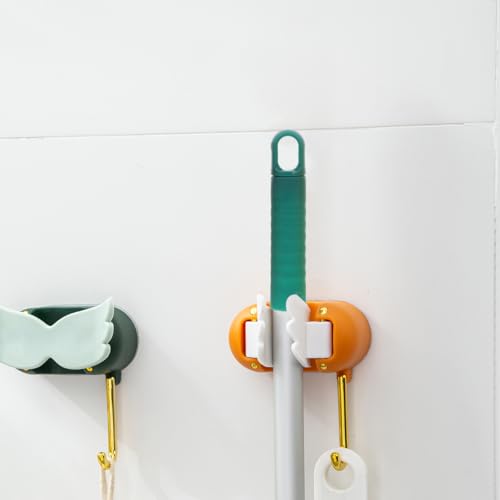 BESTYASH 4Pcs Mop Stick Handle Replacement Grips with Hanging Hole Anti-Slip Mop Rod End Caps for Broom Handles Easy Installation Cleaning Tool Accessories 5.51X1.06X1.06In