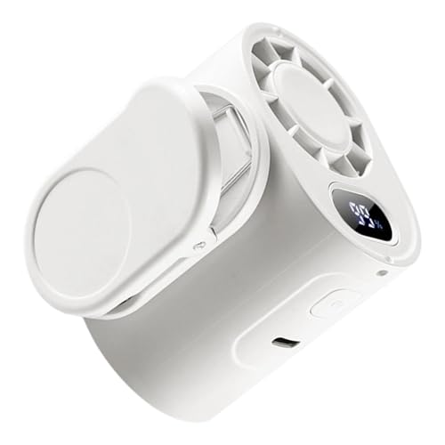 Clip On Fan - Ventilador giratorio de 360 grados, 5 velocidades, clip para enfriar, USB Device Gear, camping al aire libre con diseño de flujo aéreo, ventilación dispositivo para circulación aérea