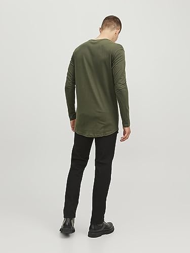 JACK & JONES Herren Jjenoa T-Shirt O-Neck Noos Langarmshirt, Forest Night, M EU – Ansicht 3