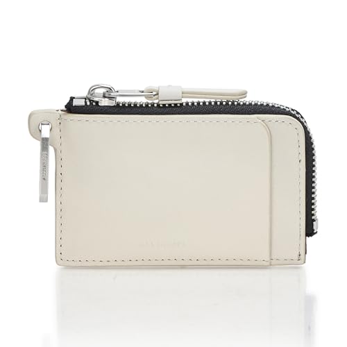 Women's Remy Small Zip Around Wallet with Key Ring, Birch White