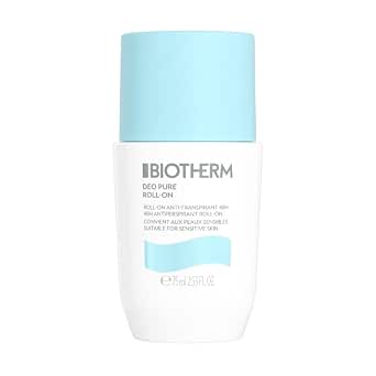 Biotherm Deo Pure Roll-On, 48 H Anti-Transpirant, wirksamer Schutz vor Schweißgeruch, für empfindliche Haut und alle Hauttypen, wirkt pflegend und beruhigend, 75 ml