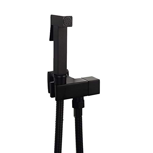 Kit de pulverización de bidé de latón macizo negro mate de alta gama 2