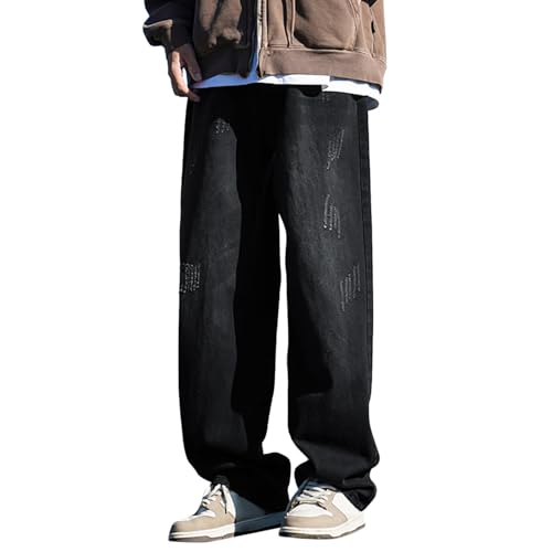 Jean ample homme en denim à jambe large idéal pour un look décontracté