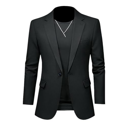 Blazer ajusté homme style coréen veste unie business et décontractée