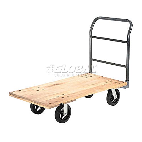 Carretilla industrial con plataforma de madera 60in x 30in
