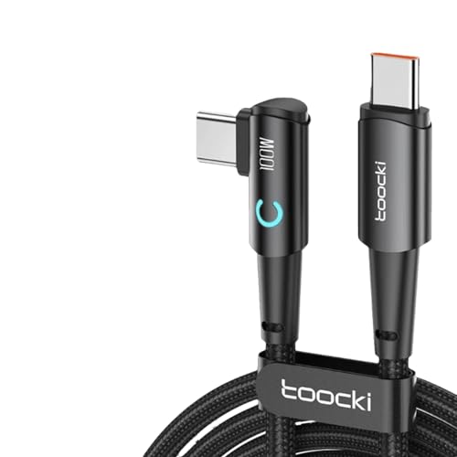 Image of iFAST 90 Angel Type-C to Type-C Nylon Braided Data Cable | 100W Fast Charging, 480Mbps Data Transfer Speed | Compatible with Samsung Galaxy iPad MacBook Pixel (1 Meter, Black)