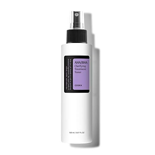 COSRX Tónico de tratamiento exfoliante facial COSRX AHA/BHA Exfoliating Facial Treatment, Esencia para acné, poros y pieles irregulares 150 ml/5,07 fl.oz