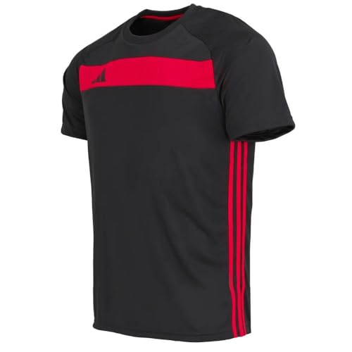 Image of adidas Men's Red/Black T-Shirt Tiro, Black, L