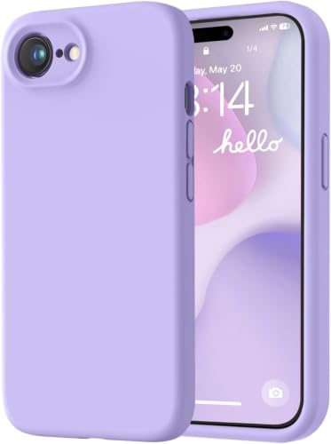 Image of LOVE 3000 Designed for iPhone 16e /17e Case, Premium Silicone with [Soft Anti-Scratch Microfiber Lining] Shockproof Protective Phone Case for Men Women Girls 6.1 inch, Light Purple