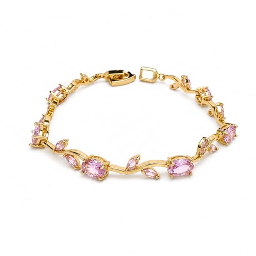 Image of Aurie Tulip Bracelet for Women & Girls | Anti Tarnish Stainless Steel Floral Bracelet |Party and Daily Wear Jewellery